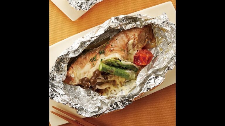 サーモンのチーズホイル焼き