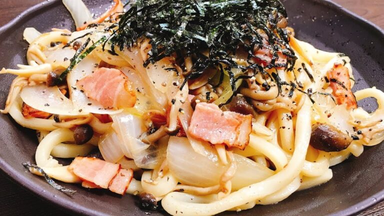 これは間違いない‼こうちゃん特製『本当においしい焦がしバター醤油焼きうどん』How to make butter and soy sauce fried noodles