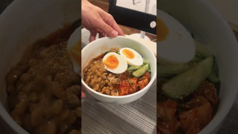 ボリュームたっぷりビビン麺な晩ごはん！#男子ご飯 #料理男子 #料理勉強中 #おうちごはん #クッキングラム #自炊男子 #よるごはん日記 #暮らしを楽しむ