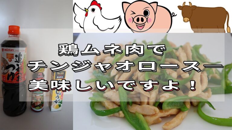 鶏ムネ肉でチンジャオロースーを超簡単にお店の味にしてみた