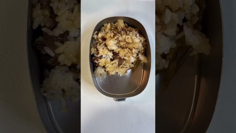 「お弁当の詰め方」牛肉とごぼうのまぜごはん☆レシピあり