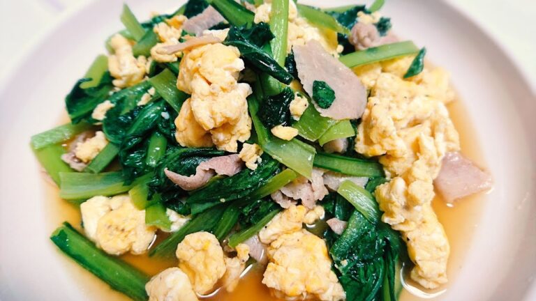 豚と小松菜の中華炒め【料理】