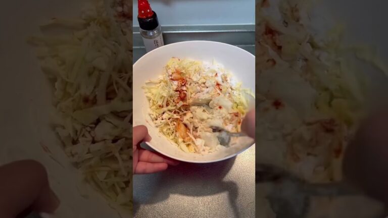 お豆腐とキャベツでお好み焼きを作ってみました