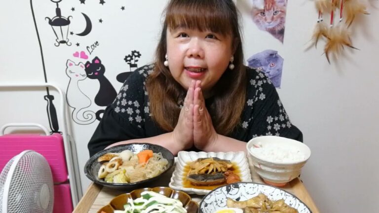 【アラフィフおでぶ】晩御飯に手羽元のポン酢煮&さばの生姜煮&里芋と厚揚げと竹輪のごった煮を食べる！😋