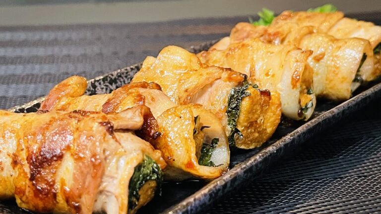 ただ巻いて焼くだけ！【厚揚げ肉巻き】簡単なのに驚くほど美味しい♪ Atsuage meat roll【home cooking】