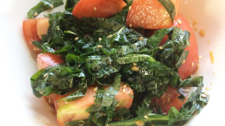 トマトと大葉のさっぱりごま和え