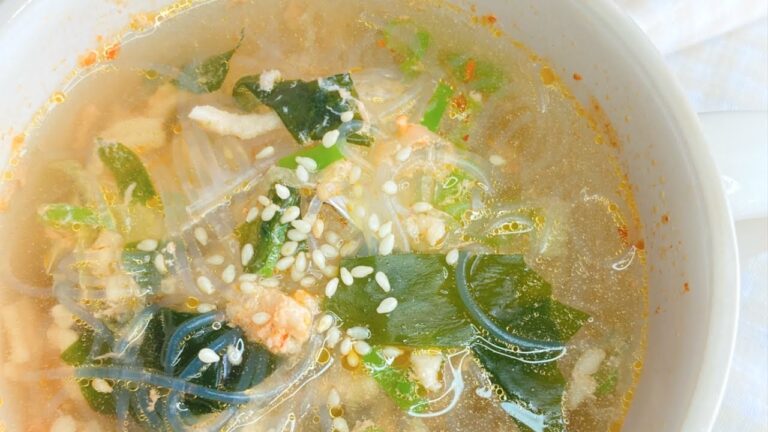 【１人前専用】レンジで簡単、春雨スープ #shorts