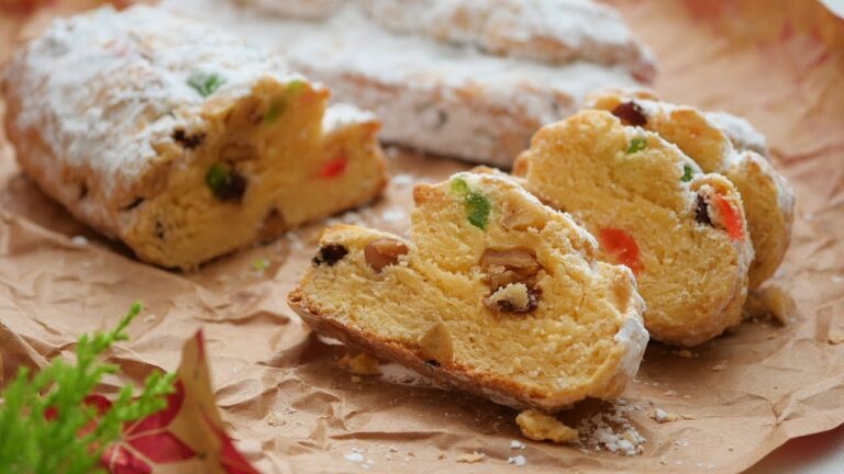 シュトーレンみたいなスコーンは簡単で超激うま!外側はざくざく、中はふんわり♡ | "Stollen Scones"Butter  scones