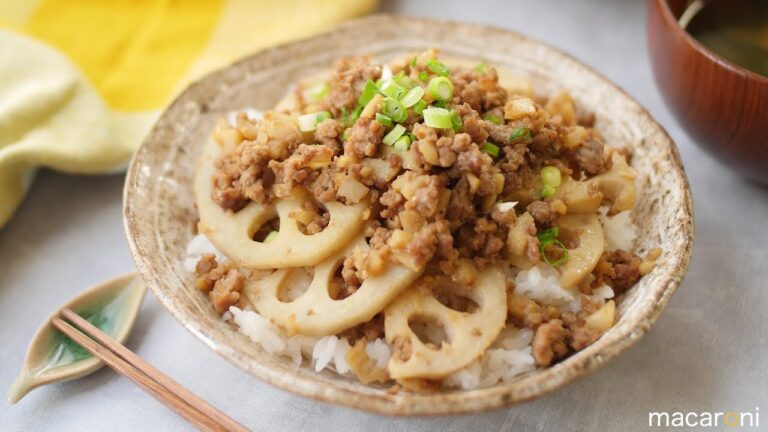 しゃき旨チャンピオン！ れんこんの 甘 味噌 そぼろ 丼 のレシピ 作り方