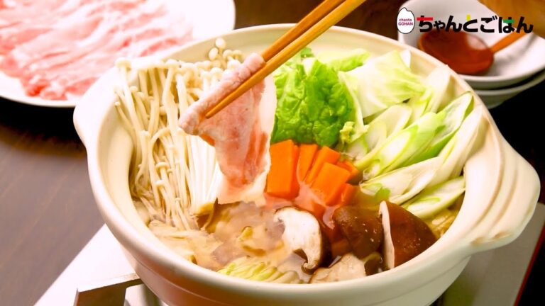【動画レシピ】めんつゆで作る！だし豚しゃぶ鍋