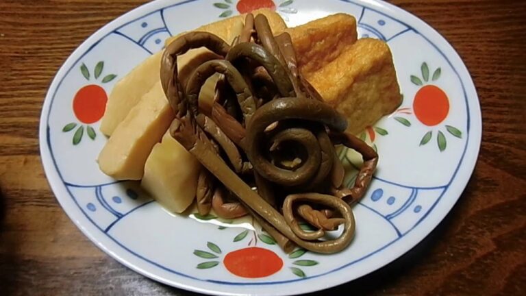 竹の子、ぜんまい、厚揚げの煮物　煮物のこつ？