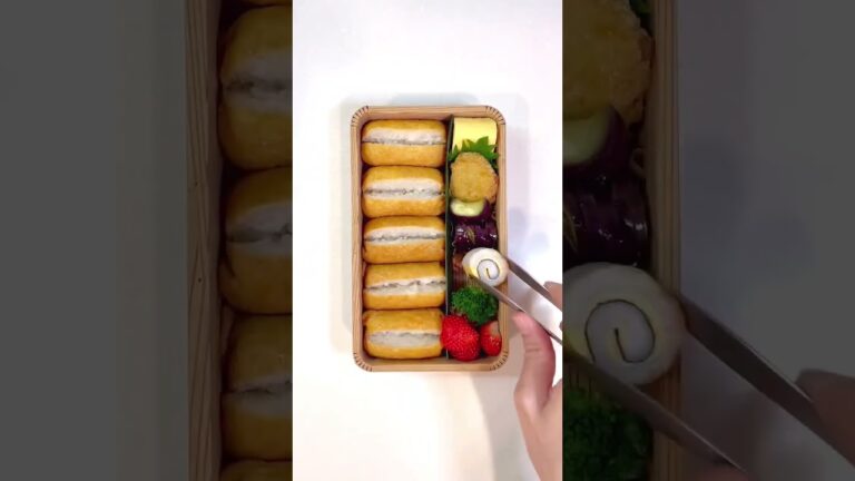 ホットドッグみたいなお稲荷さん！　#shorts #おいなりさん #弁当作り