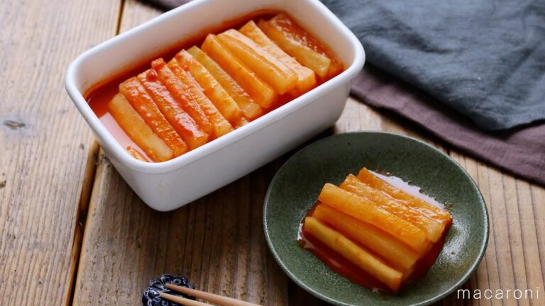 【作り置き♪大根のピリ辛漬け】カクテキ風のポリポリ副菜♪大根の消費にもおすすめ！