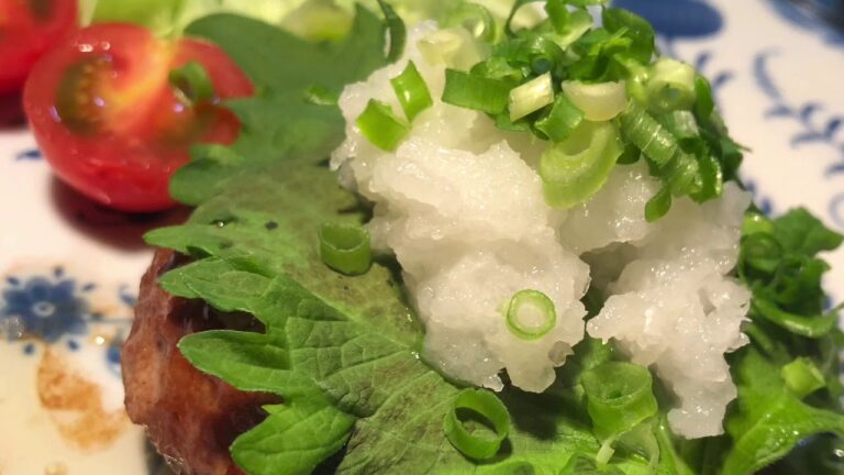 和風ハンバーグ、豆腐ハンバーグ、ハンバーグ、hamburger steak