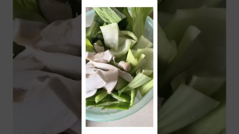 【昨日の晩ご飯】は、青梗菜とかの野菜炒めを。