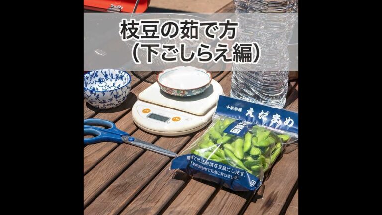 下ごしらえ編｜枝豆の茹で方【美味しい枝豆チャンネル】