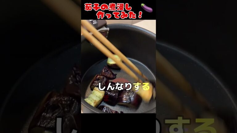 定番！茄子の煮浸し作ってみた！【今日の夜ごはん】 #料理男子 #節約生活 #自炊