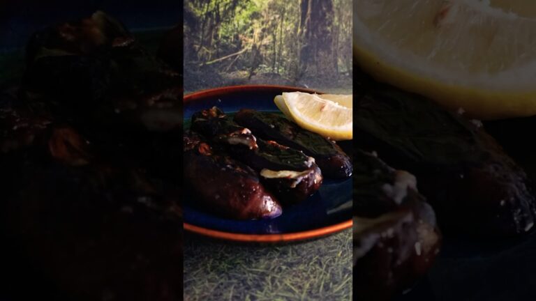 香ばしくてジューシー！　　ガーリック風味のナスステーキ！#なす