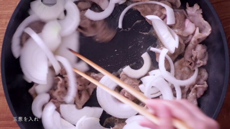 豚肉のすき焼き風