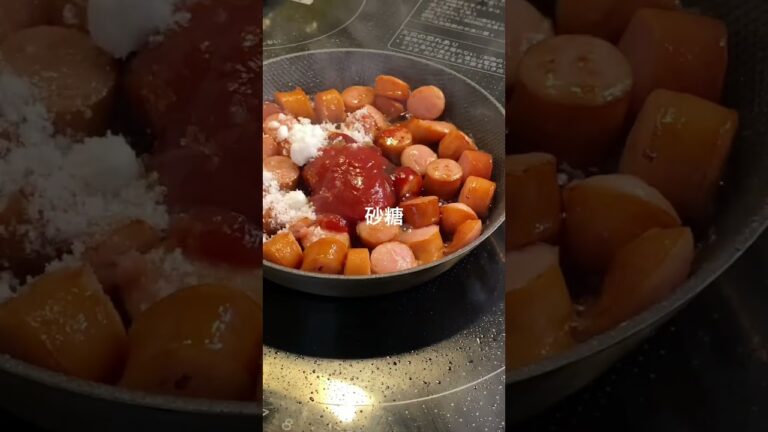 【TikTok で530万回再生】悪魔のヤンニョムウインナー丼 #shorts