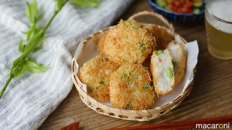 パリパリ感がたまらない！ そうめん 衣の ぷりぷり エビ カツ のレシピ 作り方
