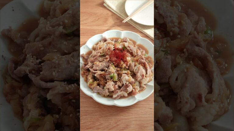 お肉柔らか...白米足りないメインおかず。（ネギたっぷり豚こまプルコギ）#shorts