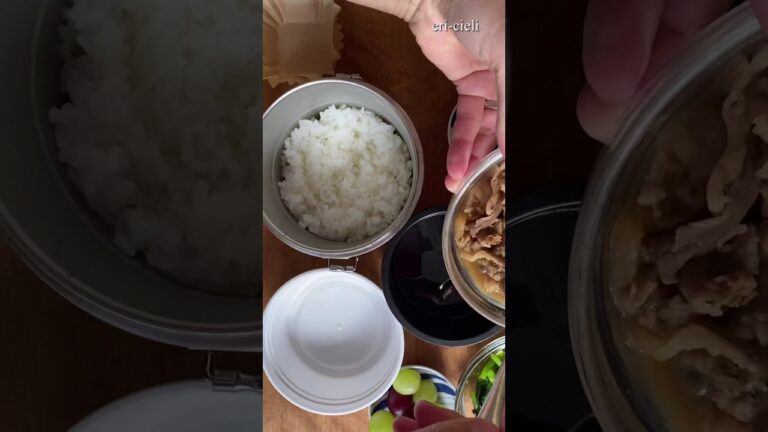 『お弁当の詰め方』吉野家の牛丼弁当