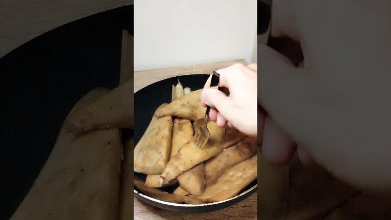 【asmr】たけのこステーキ🎍アク抜きはお湯のみ🫕