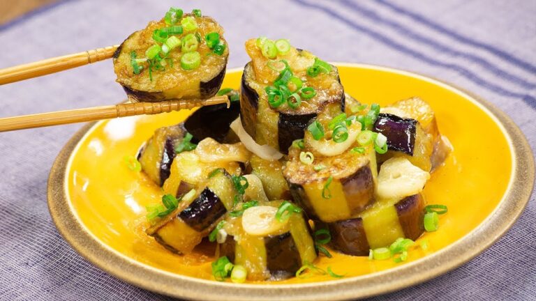 なすのめんつゆガーリックバター