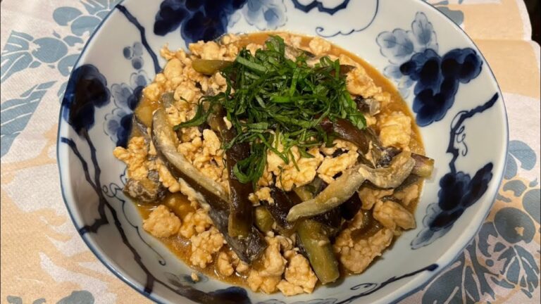４Ｘミートオプション　鶏ひき肉とナスの甘辛味噌炒め