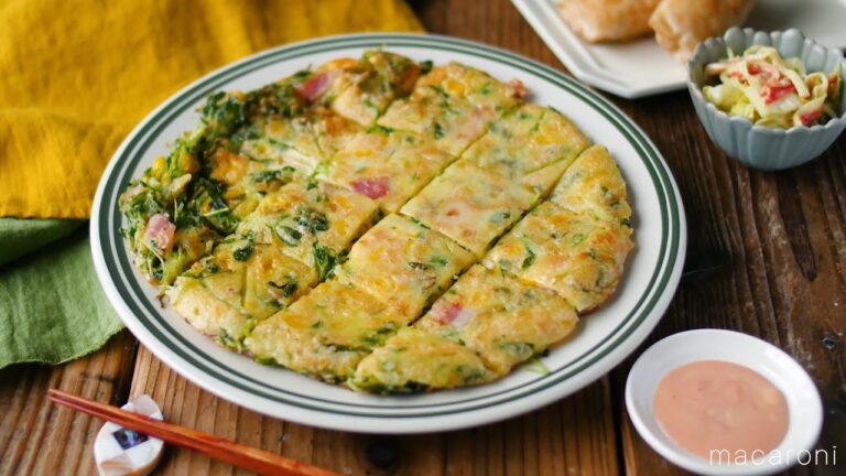 【節約にもなる洋風豆苗チヂミ】チーズたっぷりで食べ応えも抜群！