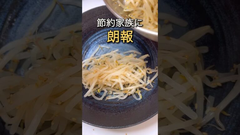 究極の節約バズりレシピ🙆‍♀️inもやし   #shorts #節約 #節約料理