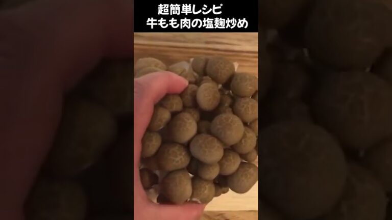 【簡単レシピ】 腸内環境改善で免疫力があがる肉料理　牛もも肉の塩麹炒め