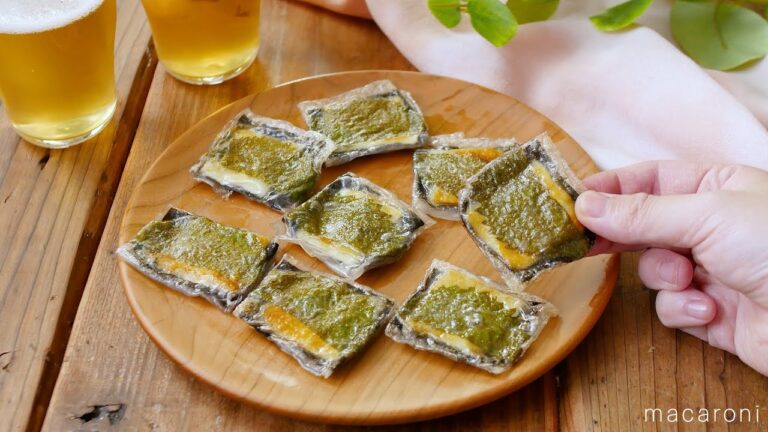 【ライスペーパーでパリパリ海苔チーズ焼き】包んで焼くだけ！とろーりチーズが相性抜群♪｜macaroni（マカロニ）