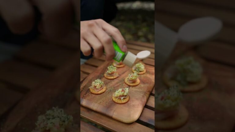 【キャンプ飯】大人のポテサラクラッカー #shorts