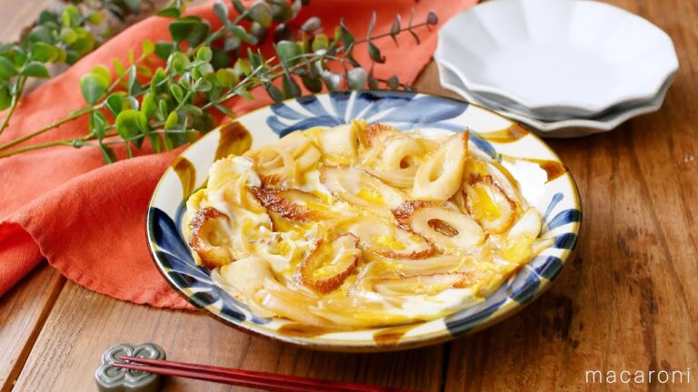 【ちくわの卵とじ】めんつゆで簡単♪！玉ねぎの甘みが絶妙♪｜macaroni（マカロニ）