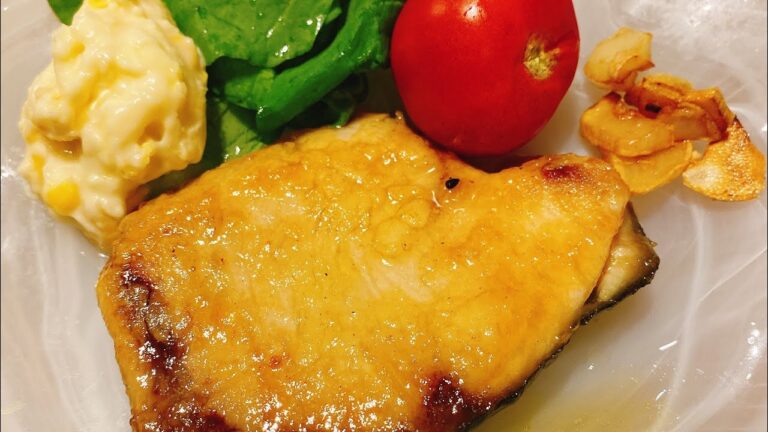【シンパパ】ぶりのガーリックバターソテー【時短料理】#shorts