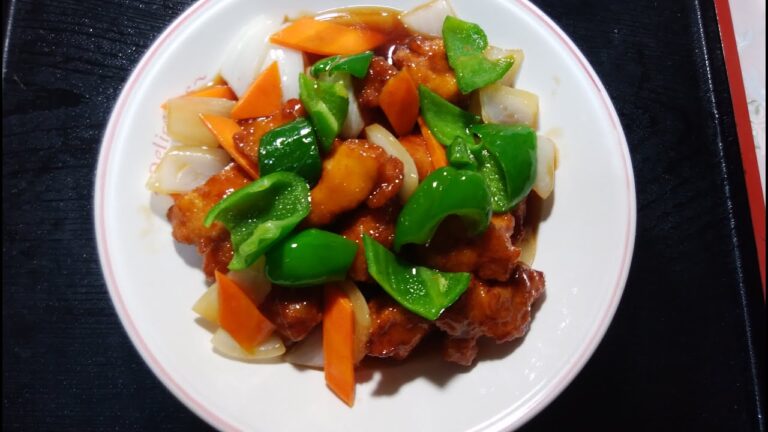 鶏ムネ肉の柔らか唐揚げの甘酢あんかけ