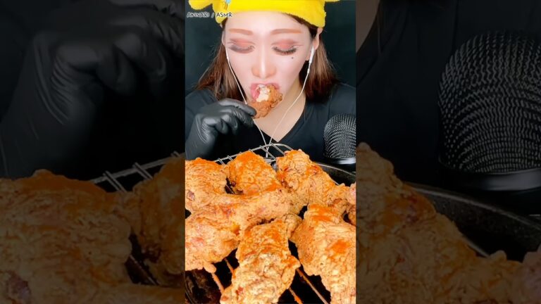 【咀嚼音】手羽元の唐揚げを豪快に食べる男🤤❤️ #shorts #飯テロ #モッパン