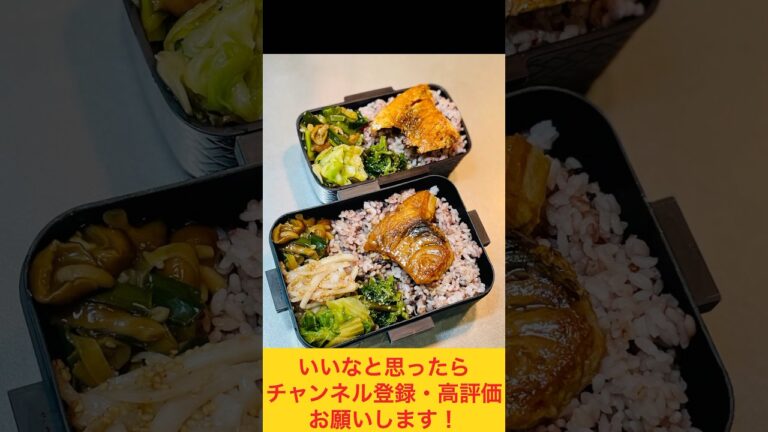 テリテリがたまらん！メカジキの照り焼き弁当🐟 #お弁当おかず #food #お弁当動画 #作り置き弁当 #お弁当詰め方 #作り置き #副菜 #照り焼き