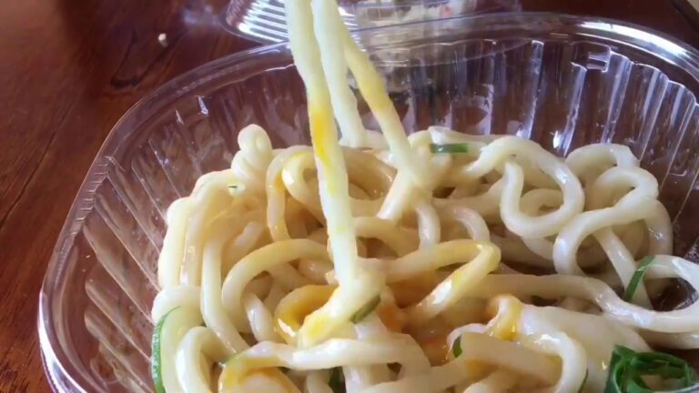 【セブンイレブン】冷やしぶっかけ 温たま うどん／しっとり食感の７種具材のうの花（逆再生）