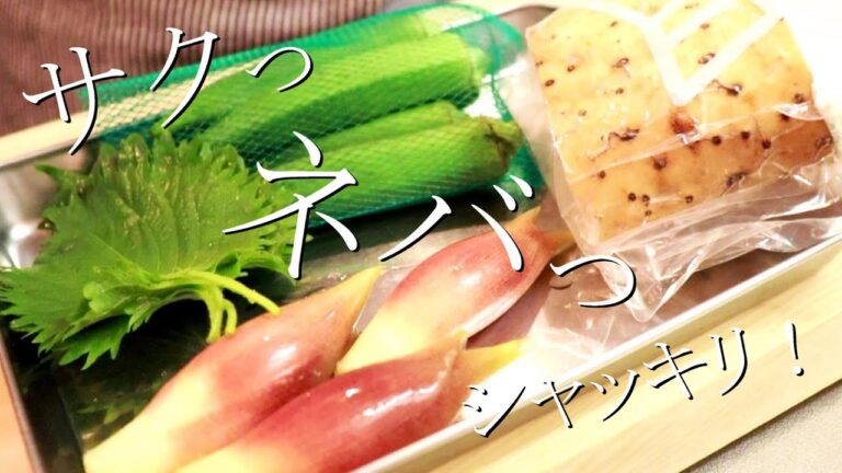 サクっ・ネバっ・シャッキリ！長芋とオクラと香味野菜の醤油漬けの作り方〖長芋レシピ・つくりおき〗