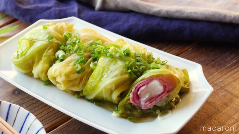 【ベーコンもちのロールキャベツ】肉ダネいらず！煮込み時間も10分だけの簡単レシピ♪