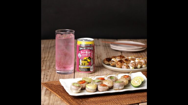 「トーキョーハイボール　しそ梅風味」に合うおつまみレシピ「たっぷり野菜のヘルシー串」
