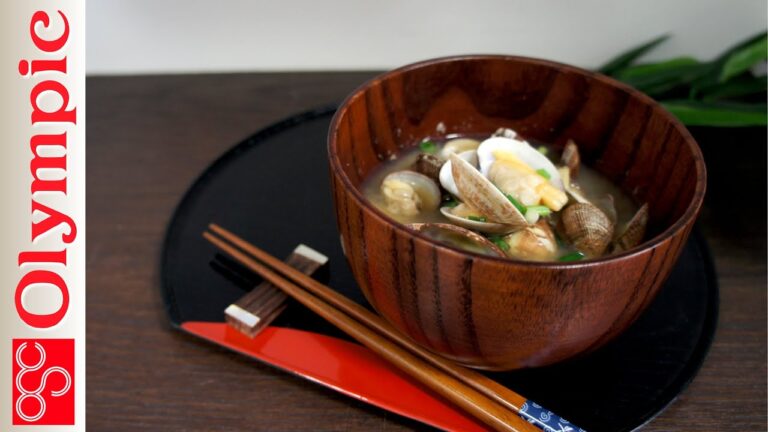 オリンピックの超簡単レシピ　あさりのお味噌汁の作り方