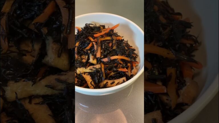 ひじきの炒め煮 #shorts #料理 #ひじき #にんじん #油揚げ