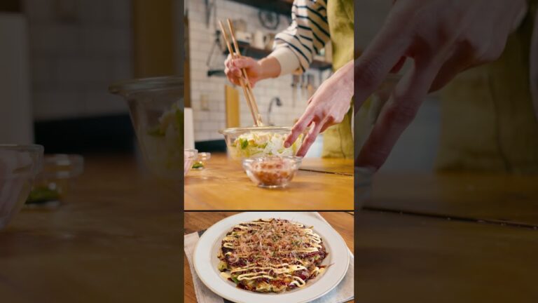 米粉で節約！余った春野菜をふんだんに使った特製お好み焼き