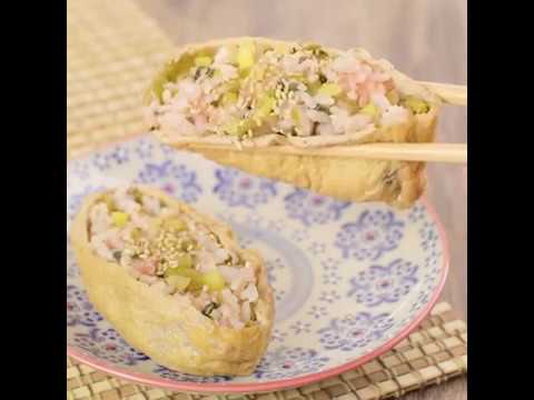 たくあんの歯ごたえがアクセント！ 高菜明太とたくあんのいなり寿司 ｜ moguna[モグナ]