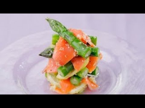 アスパラとスモークサーモンのマリネのレシピ　|　料理サプリ