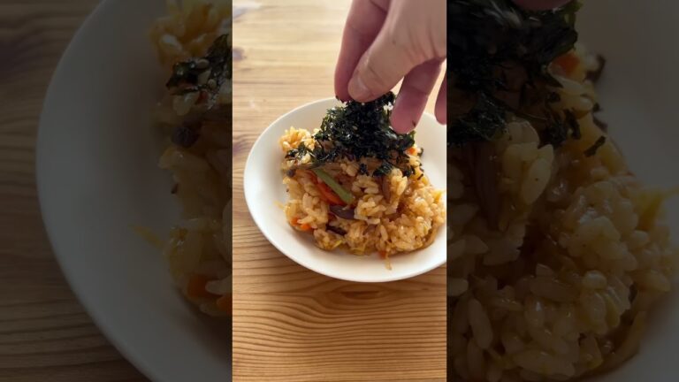 熱中症対策ごはん！混ぜるだけビビンバの作り方 #shorts #簡単レシピ #ズボラ飯